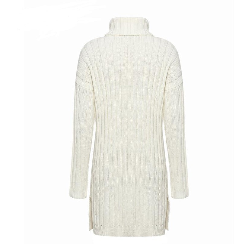 Cozy Knit Dress - Super warm & trendy de winter door!