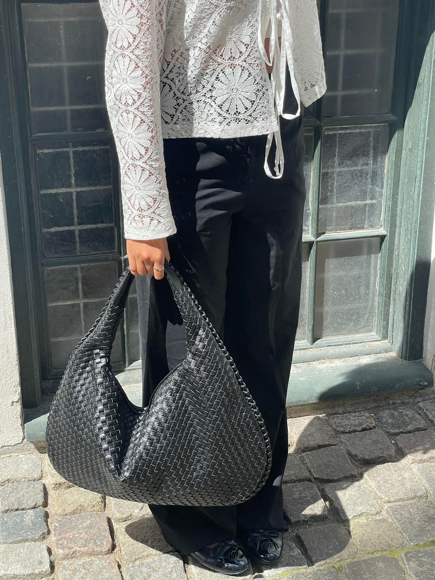 VICKY | Trendy gevlochten handtas