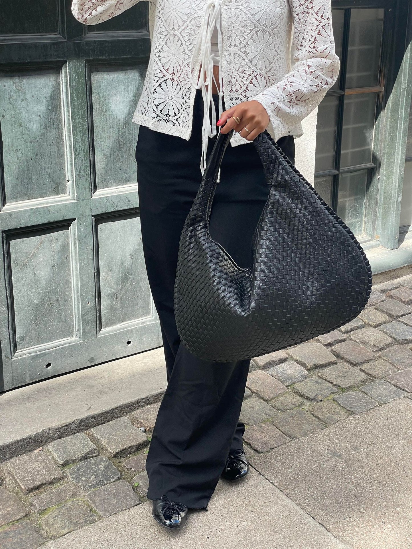 VICKY | Trendy gevlochten handtas