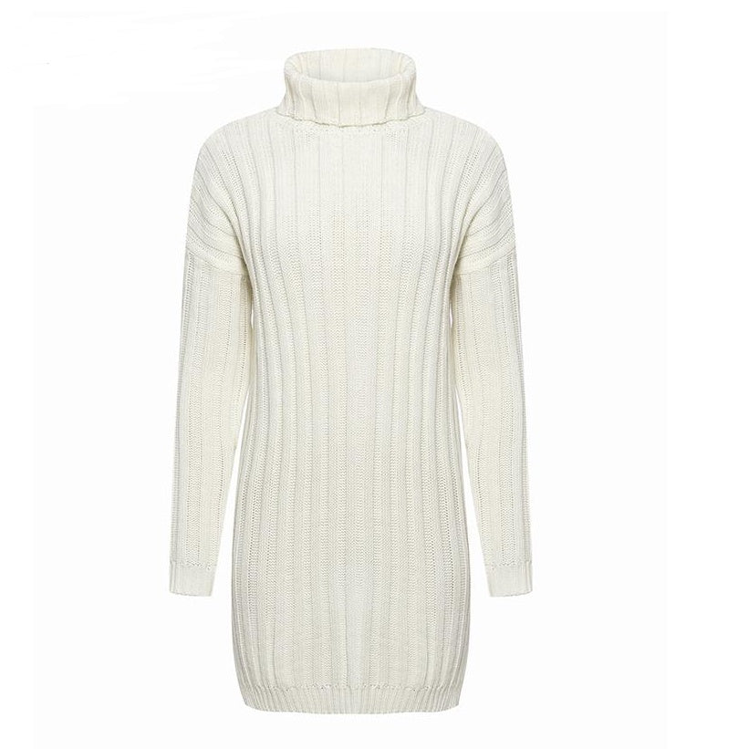 Cozy Knit Dress - Super warm & trendy de winter door!