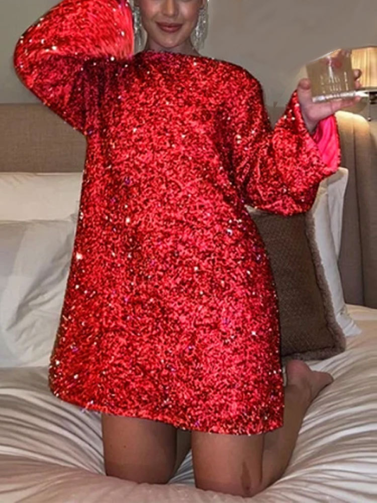 Luna - Glamour Glitter Dress🌙✨