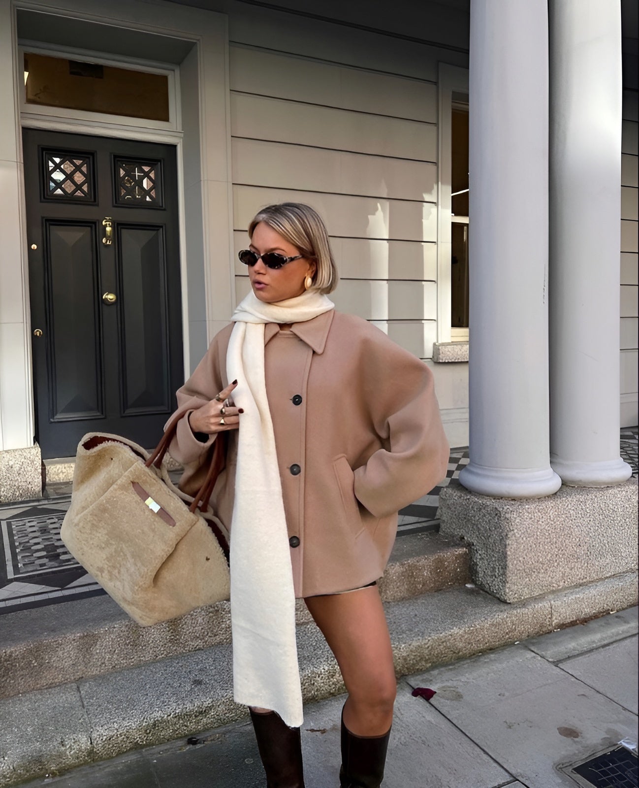 MIA | Trendy oversized wollen jas
