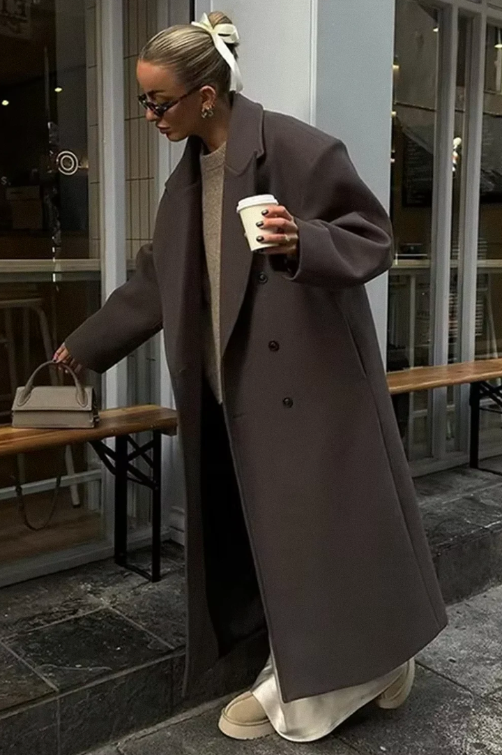 LOUISE | Long Size Chique Coat 🍂