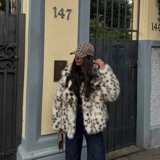 Leopard Jacket | Trendy Faux Fur bontjas