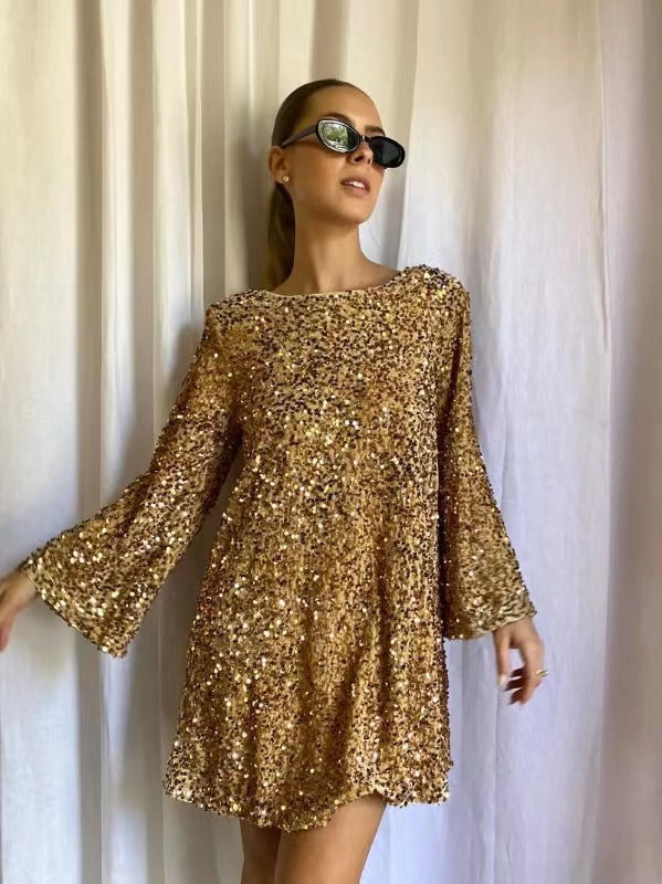 Luna - Glamour Glitter Dress🌙✨