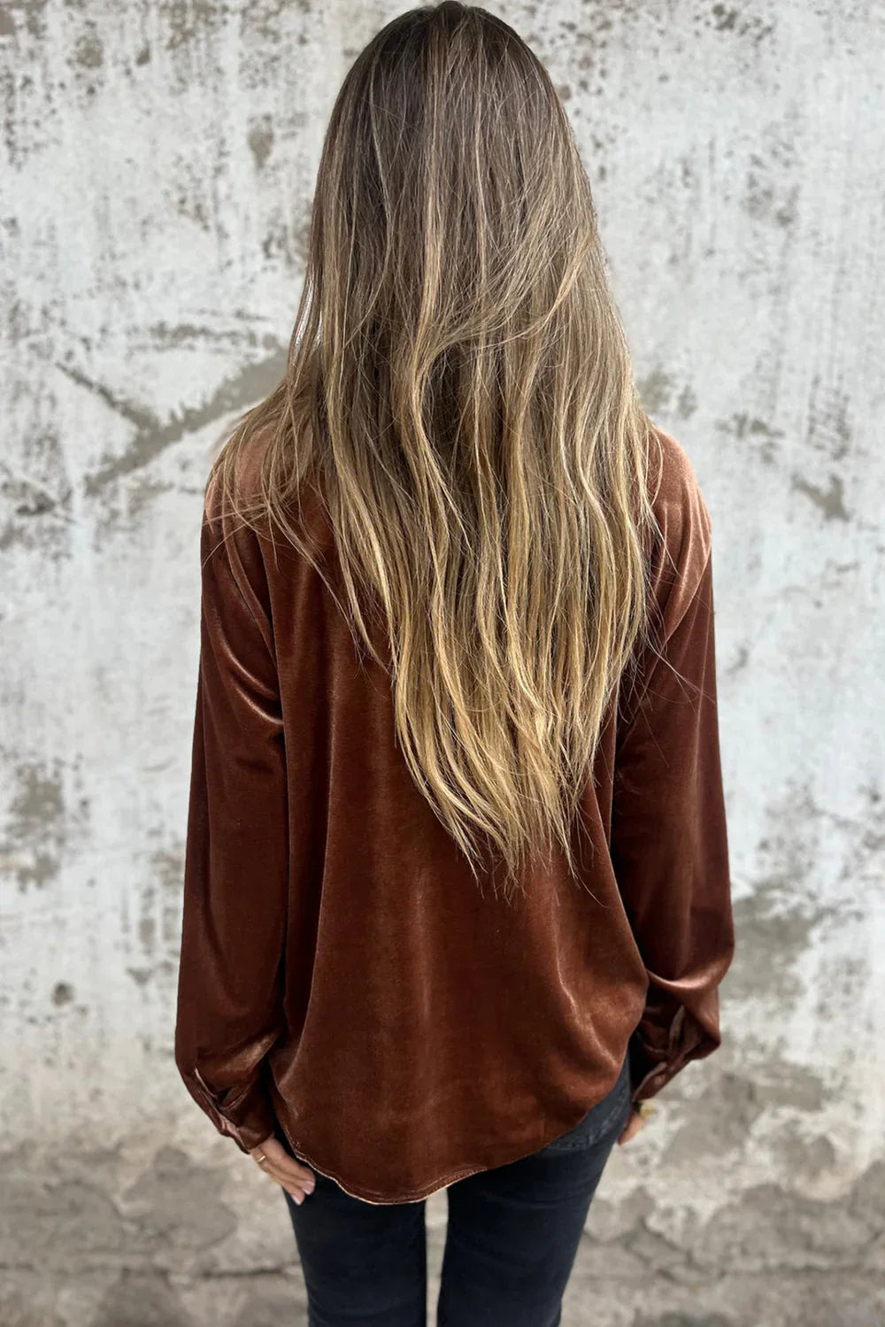 Milou | Classy Velvet Blouse