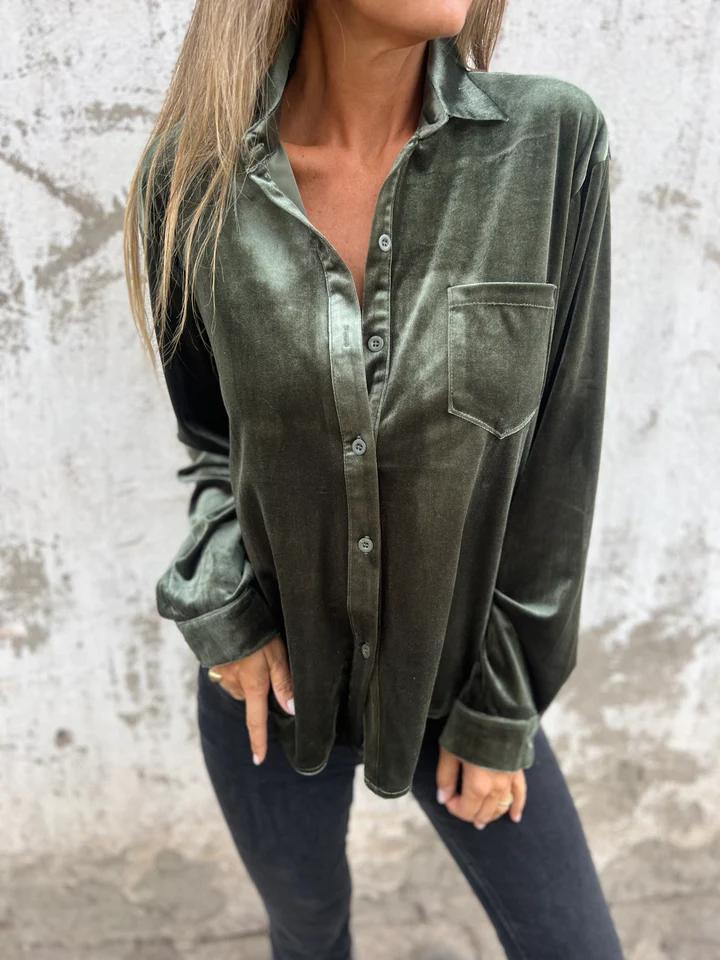 Milou | Classy Velvet Blouse