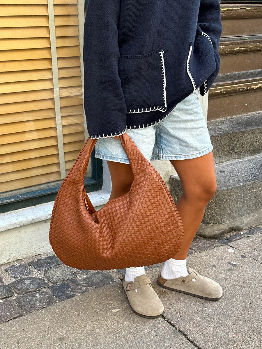 VICKY | Trendy gevlochten handtas