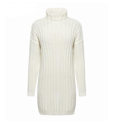 Cozy Knit Dress - Super warm & trendy de winter door!