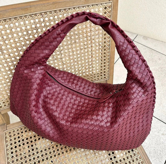VICKY | Trendy gevlochten handtas