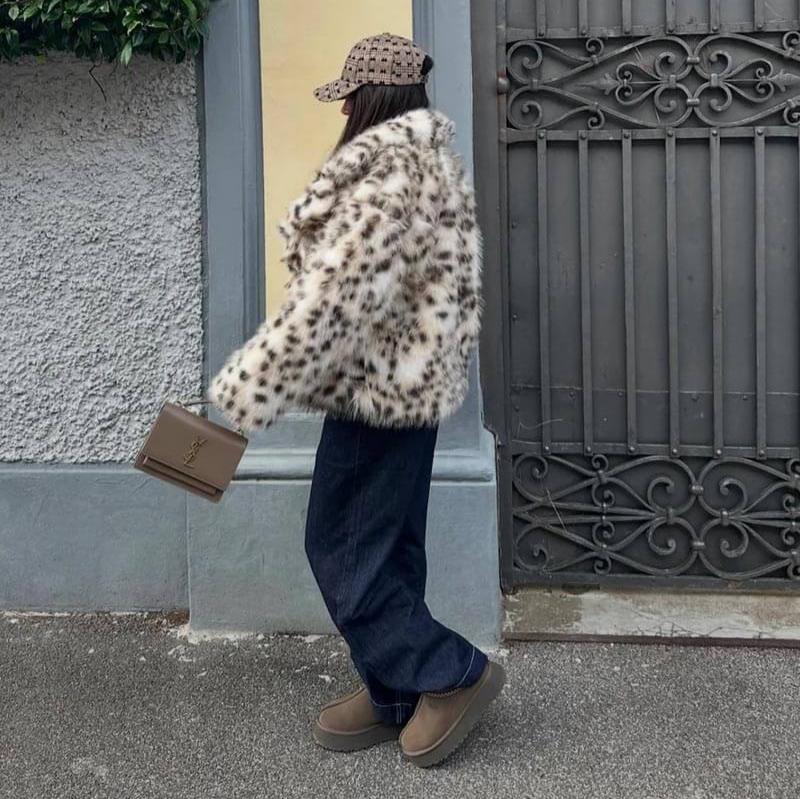 Leopard Jacket | Trendy Faux Fur bontjas