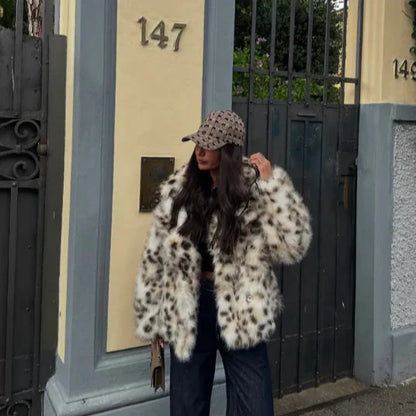 Leopard Jacket | Trendy Faux Fur bontjas
