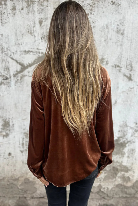 Milou | Classy Velvet Blouse