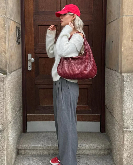 VICKY | Trendy gevlochten handtas