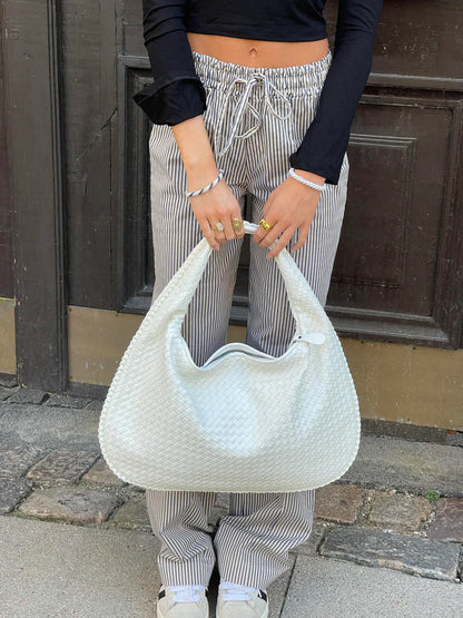 VICKY | Trendy gevlochten handtas